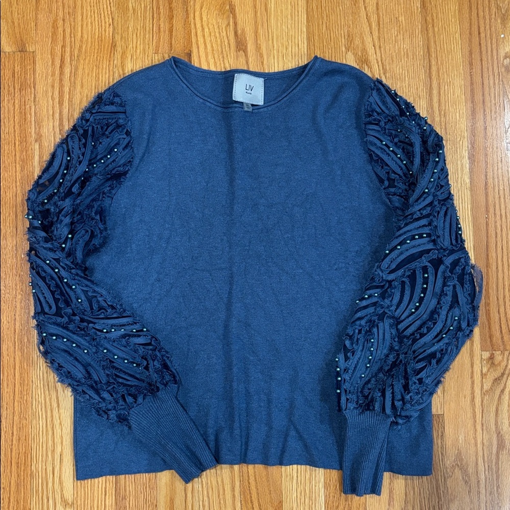 Milano Deep Blue Knit Top
